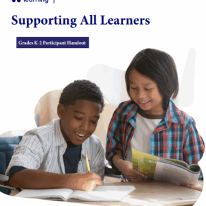 3GD-EL Supporting All Learners K-2 Handout