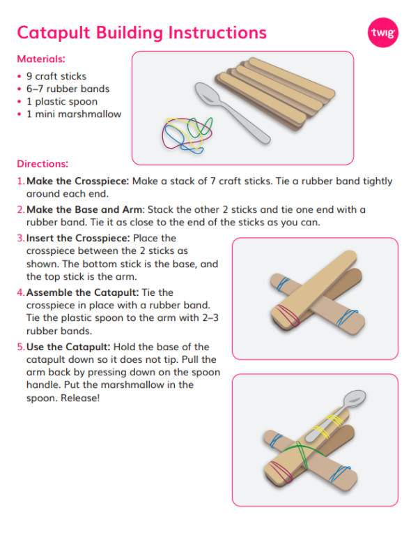 1GS-TW Intro to 3D Learning K-8 Catapult Building Instructions