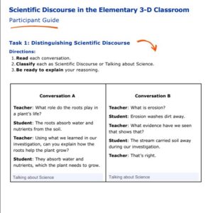 3GD-TW Scientific Discourse K-5 Teacher Talk Moves and Sentence Starters