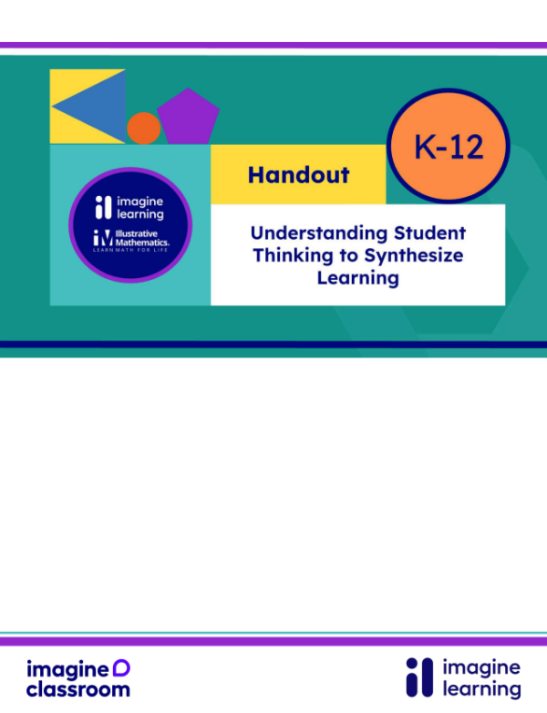3GD-IMv1 Understanding Student Thinking K-AGA Handout
