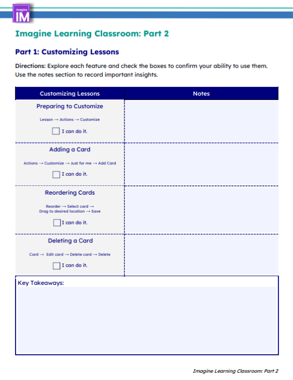 ILC-IMv2 Platform Part 2 Handout AGA