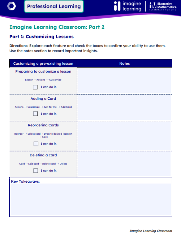 ILC-IMv1 Platform Part 2 Handout 6-8