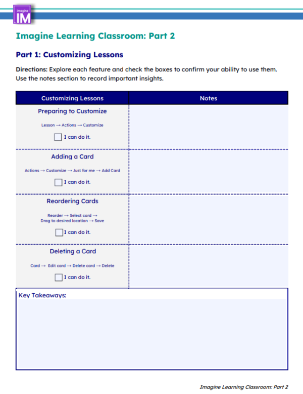 ILC-IMv2 Platform Part 2 Handout K-5
