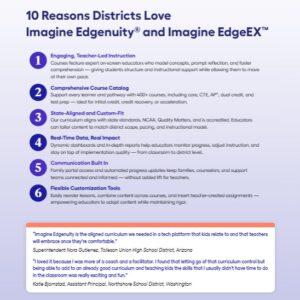 10 Reasons Districts Love Imagine Edgenuity