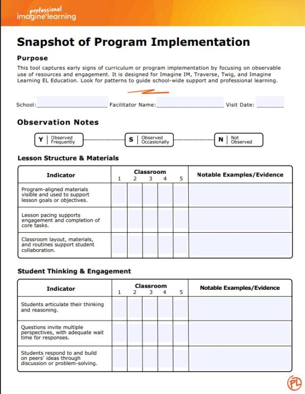 SPI-Core Program Implementation Snapshot Tool