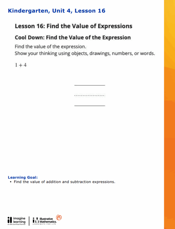1GS-IMv1 Getting Started K-5 Cool-downs