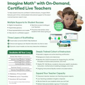Imagine Math Live Teachers Flyer Update
