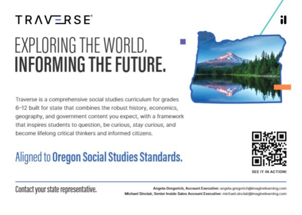 Traverse Oregon Marketing Postcard