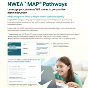 Imagine Math NWEA Domain-Specific RIT Manual Pathways Product Feature Benefit Flyer