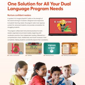 Imagine Español Product Feature Benefit Flyer