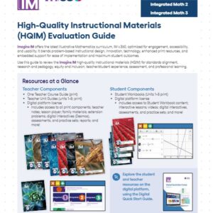 Imagine IM Integrated Math Read Me First Evaluation Guide