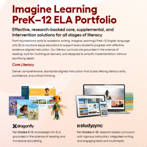 Imagine Learning K-12 ELA Flyer