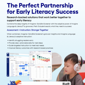 Imagine+ Screener and Imagine Language & Literacy Product Feature/Benefit Flyer