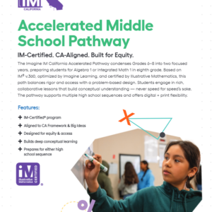 Imagine IM California 6-8 Accelerated Pathway Flyer