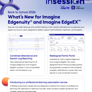 In Session Courseware Flyer