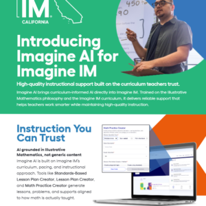 Imagine AI for Imagine IM California Product Feature/Benefit Flyer