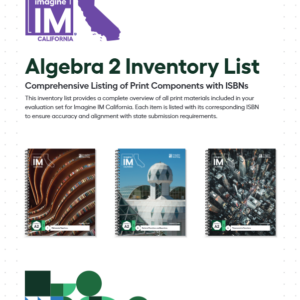 Imagine IM California Algebra 2 Inventory List