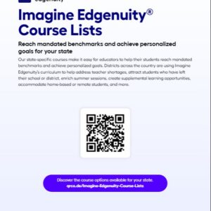 Imagine Edgenuity Course Lists Flyer