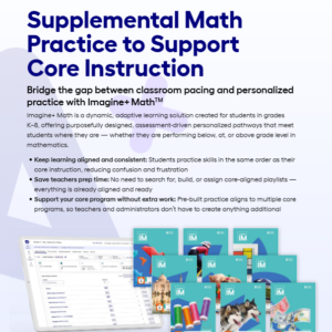 Imagine+ Math Core Aligned Pathways Flyer