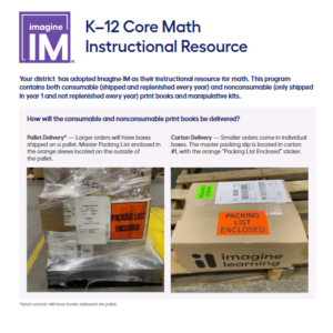 Imagine IM K-12 Receiving Guide