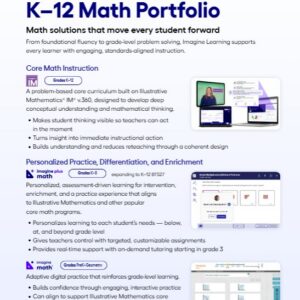 Imagine Learning Math Portfolio Flyer