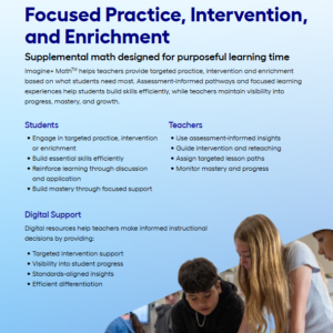 Imagine+ Math Screen Time Flyer